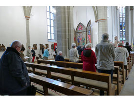 Bonifatiusandacht mit Weihbischof Prof. Dr. Karlheinz Diez in St. Crescentius (Foto: Karl-Franz Thiede)